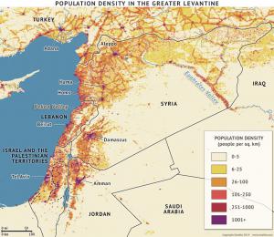 Population Density in the Greater Levantine